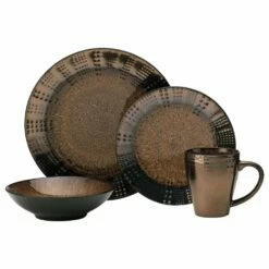 Best reviews of 😉 Gourmet Basics® Verona 16 Piece Dinnerware Set, Service for 4 🥰