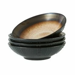 Promo 😍 Gourmet Basics® Verona Cream Set of 4 Pasta Bowls 🤩