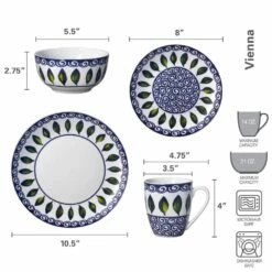 Promo 🤩 Mikasa® Vienna 16 Piece Dinnerware Set, Service for 4 🔥 -Mikasa Sales 2023 vienna 16 piece dinnerware set service for 4 5279156 7