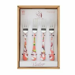 Flash Sale 🥰 Wallace® Vintage Botanical Set of 4 Appetizer Forks 🌟 -Mikasa Sales 2023 vintage botanical set of 4 appetizer forks 5279077 4