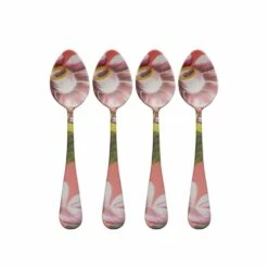 Brand new 🔔 Wallace® Vintage Botanical Set of 4 Mini Coffee Spoons 🔥