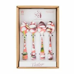 Brand new 🔔 Wallace® Vintage Botanical Set of 4 Mini Coffee Spoons 🔥 -Mikasa Sales 2023 vintage botanical set of 4 demitasse mini coffee spoons 5279079 4