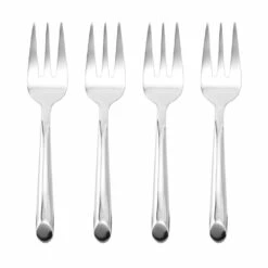 Cheap 💯 Towle® Living Wave Set of 4 Appetizer Forks 🛒