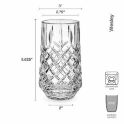 Flash Sale 🔥 Mikasa® Wesley Set of 4 Highball Glasses 🥰 -Mikasa Sales 2023 wesley set of 4 highball glasses 5294199 4