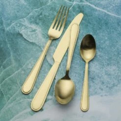 Best Pirce 👏 Gourmet Basics® Westfield Satin Champagne Gold 16 Piece Flatware Set, Service for 4 🔥 11 Best Pirce 👏 Gourmet Basics® Westfield Satin Champagne Gold 16 Piece Flatware Set, Service for 4 🔥 -Mikasa Sales 2023 westfield satin champagne gold 16 piece flatware set service for 4 5286483 3
