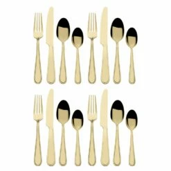 Best Pirce 👏 Gourmet Basics® Westfield Satin Champagne Gold 16 Piece Flatware Set, Service for 4 🔥 15 Best Pirce 👏 Gourmet Basics® Westfield Satin Champagne Gold 16 Piece Flatware Set, Service for 4 🔥 -Mikasa Sales 2023 westfield satin champagne gold 16 piece flatware set service for 4 5286483 7