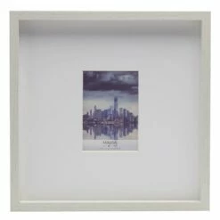 Coupon 🛒 Mikasa® White Matted Gallery Square Frame, 5 x 7 ✨