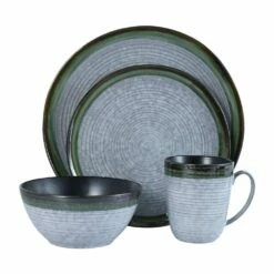 Cheap 👍 Mikasa® Willa Green 16 Piece Dinnerware Set, Service for 4 🧨 -Mikasa Sales 2023 willa green 16 piece dinnerware set service for 4 5256263 1